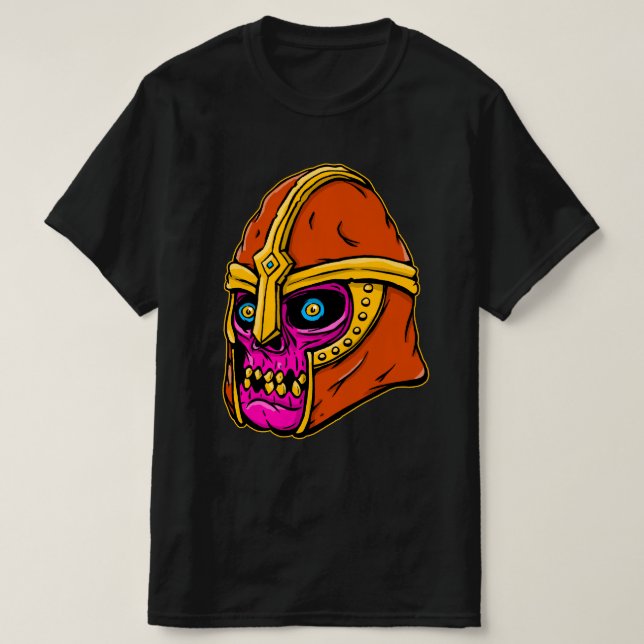 Undead Helmet Soldier T Shirt (Design framsida)