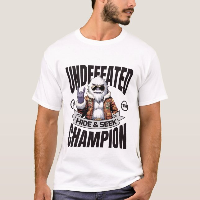 Undefeated hide and seek champion t shirt (Framsida)