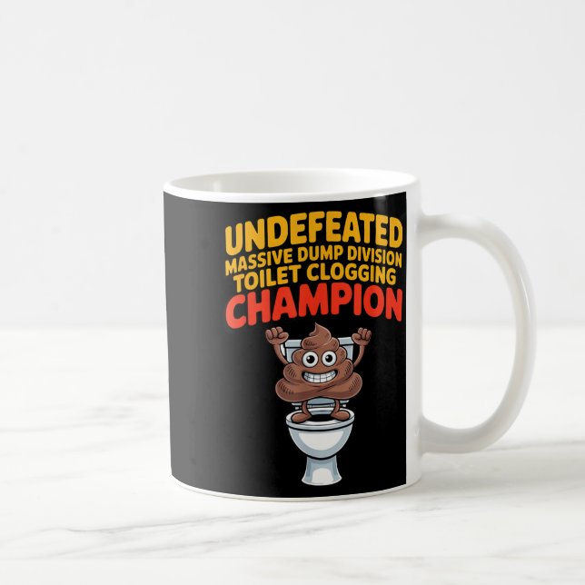 Undefeated Mive Dump Di Toilet Clogging Chamon  Kaffemugg (Höger)