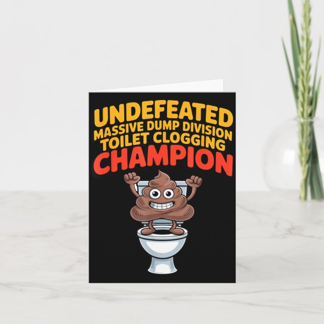 Undefeated Mive Dump Di Toilet Clogging Chamon  Kort (Framsida)