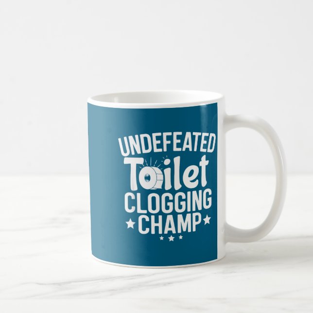Undefeated Toilet Champion Clogging Kaffemugg (Höger)