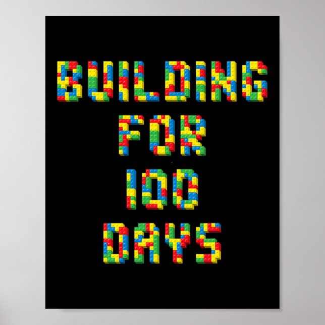 Under 100 dagar Lycklig 100 dagar för skolbarn 1 Poster (Framsidan)