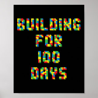 Under 100 dagar Lycklig 100 dagar för skolbarn Poster