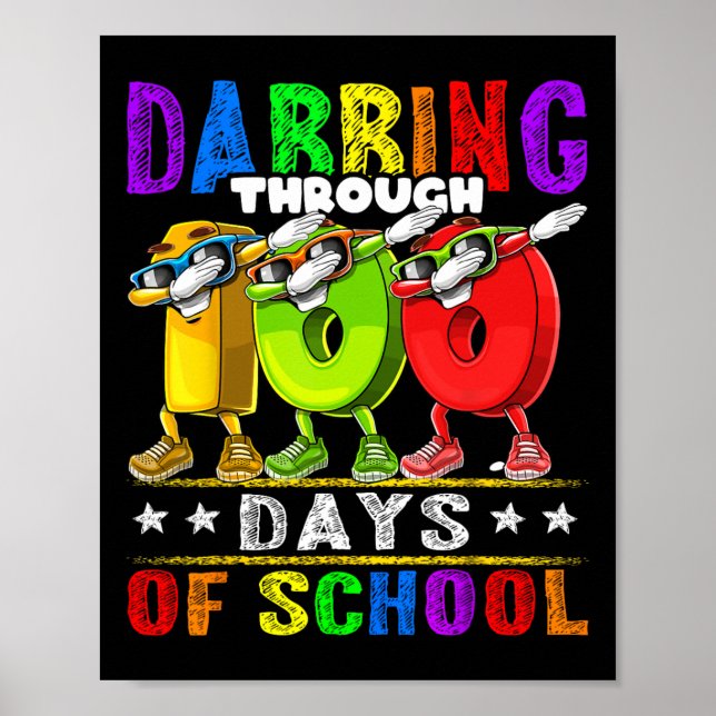 Under 100 dagar med 100 dagars skolbarn poster (Framsidan)
