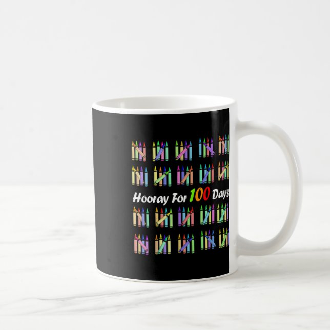 Under 100 dagar ska lärarna Kids Lycklig 100-dagar Kaffemugg (Höger)