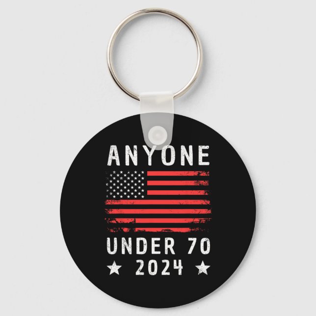 Under 70 2024 Anti-Biden Anti-Trump Nyckelring (Framsida)