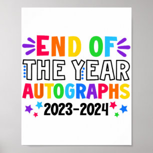 Under året Autografier 2023-2024 i skolans sista d Poster