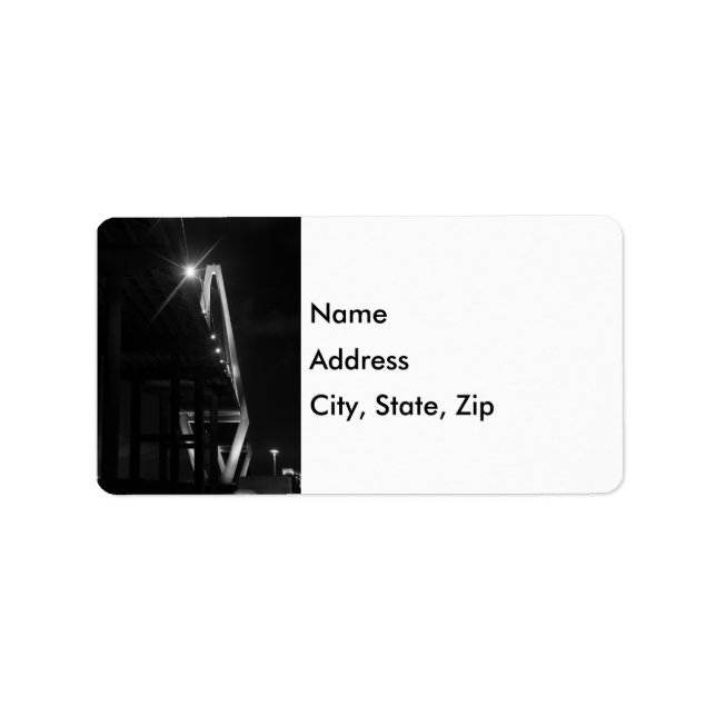 Under Arthur Ravenel Grayscale Adressetikett (Framsidan)