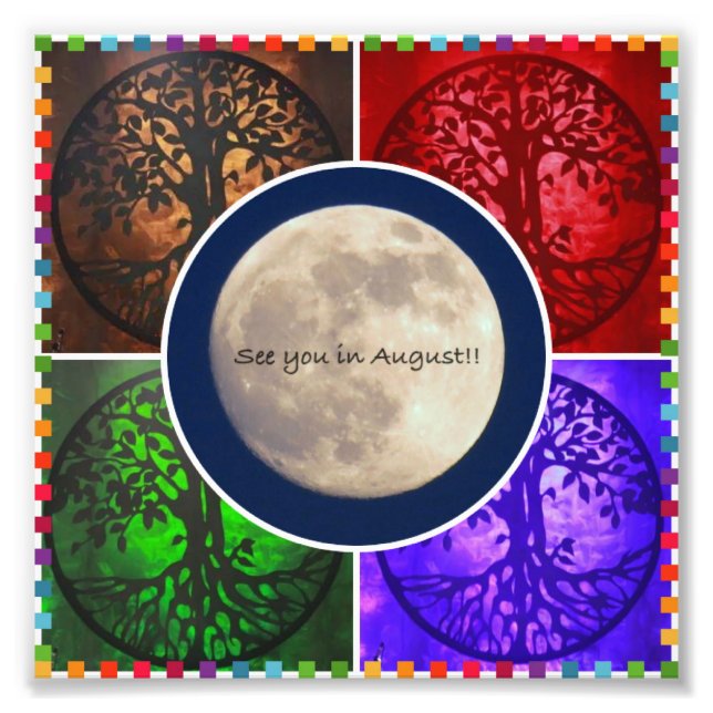 Under augusti Himlar.. Fototryck (Framsidan)