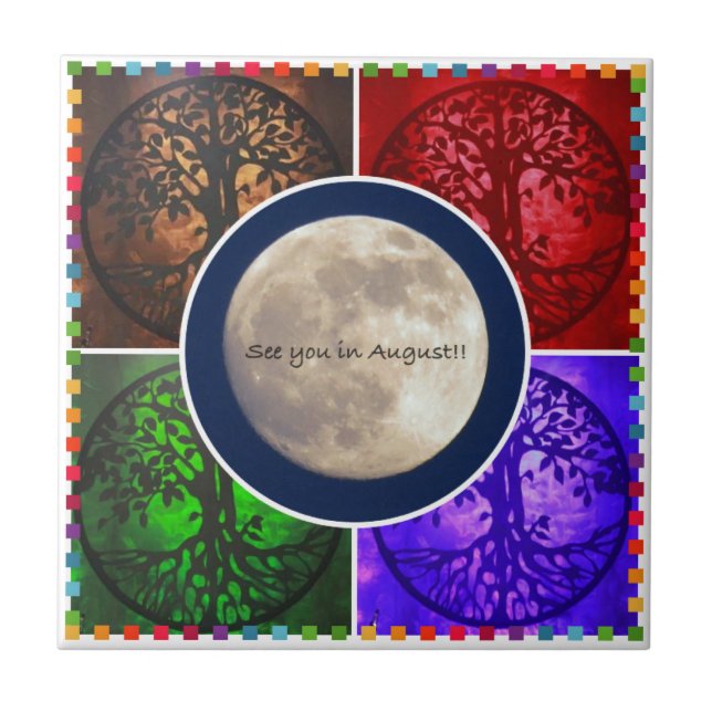 Under Augusti himmlar… Kakelplatta (Framsidan)