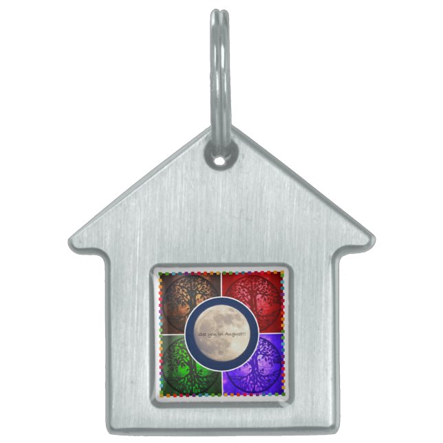 Under Augusti himmlar… Namnbricka Husdjur (Framsidan)