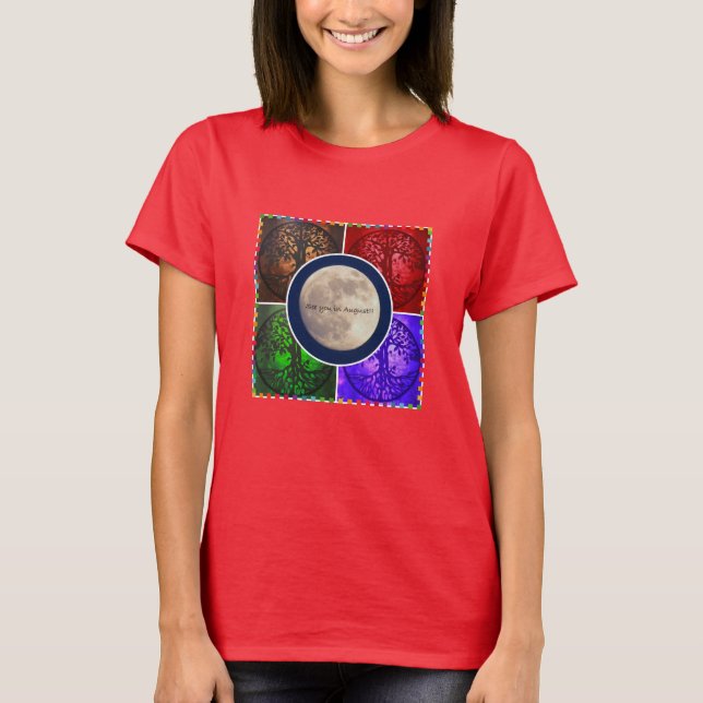 Under Augusti himmlar… Tee Shirt (Framsida)