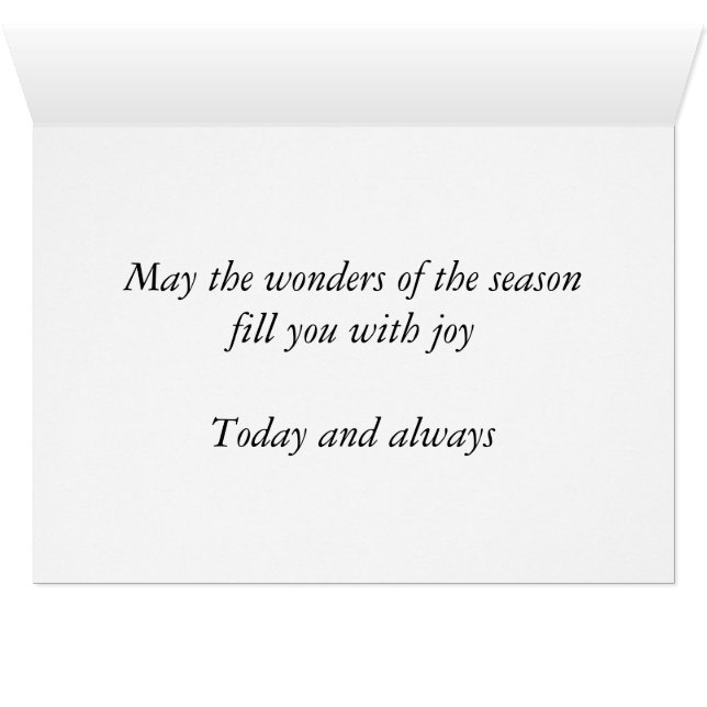 Under av säsongen hälsningskort (Insidan Horizontal (UnderSidan))