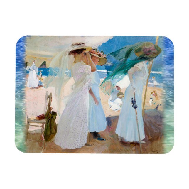 Under Awning, Joaquín Sorolla Magnet (Horisontell)