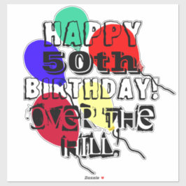 Under Backe 50:e födelsedag: Vinyl Klistermärken