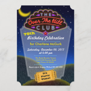 Under Backe Klubbens högtidliga firandeinbjudan Inbjudningar