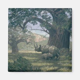 Under Baobab Träd Magnet