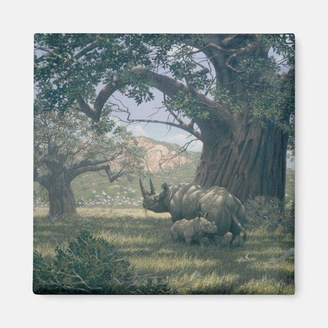 Under Baobab Träd Magnet (Framsidan)