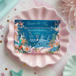 Under Barnen för havets Sjöjungfru - Hajar Inbjudningar