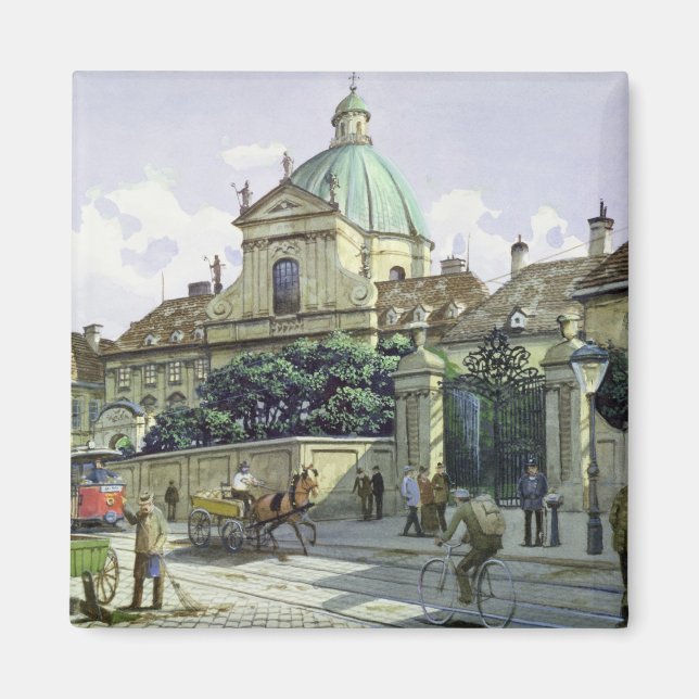 Under Belvedere Palace i Wien Magnet (Framsidan)