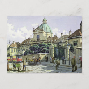 Under Belvedere Palace i Wien Vykort