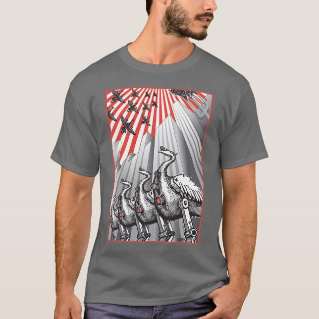 Under bevakningmörk - grå T-tröja T-shirt (Framsida)