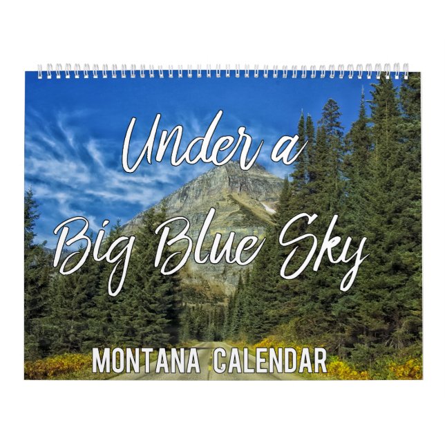 Under Blå himmel Montana-muren i Bilder Kalender (Omslag)