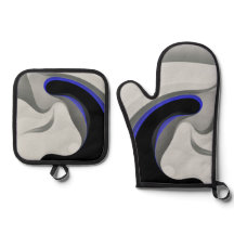 Under blått: Abstrakt Grått, svart och blå