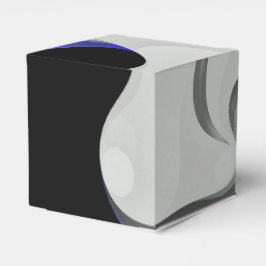 Under blått: Abstrakt Grått, svart och blå Presentaskar