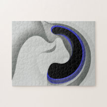 Under blått: Abstrakt Grått, svart och blå