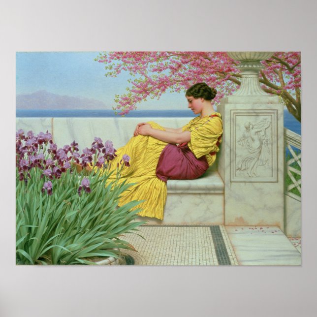 Under Blommarna som hänger på Bough 1917 Poster (Framsidan)