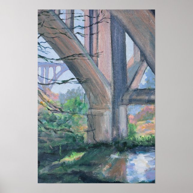 Under Bridge Arroyo Seco Pasadena Poster (Framsidan)