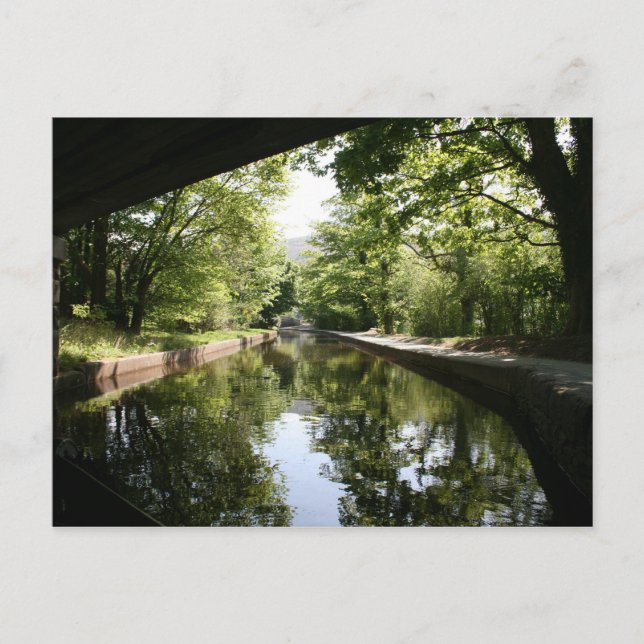 Under bron Llangollen Canal Postcard Vykort (Framsida)