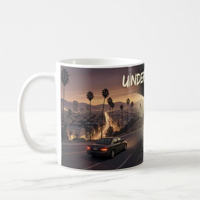 Under bron Midnattsflykt Mug Kaffemugg (Vänster)