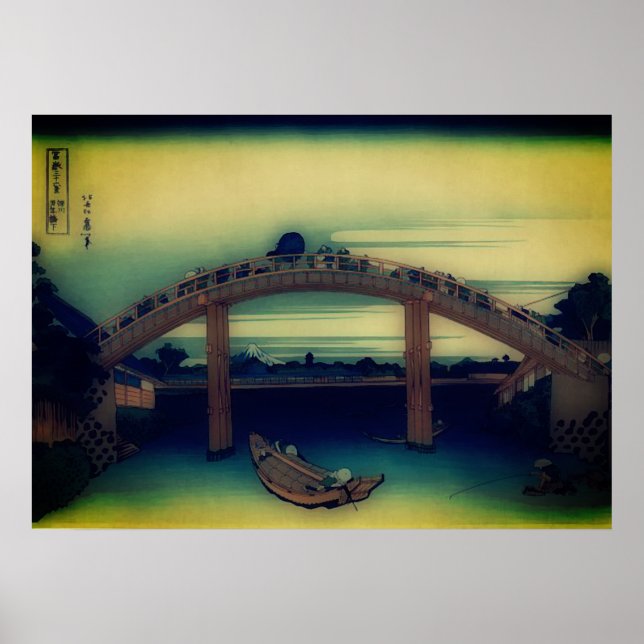 Under bron vid Fukagawa Poster (Framsidan)