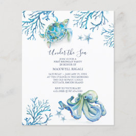 Under budgeten för sjöpojkar 1:a födelsedagsinbjud