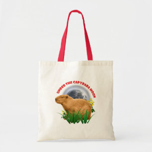 Under Capybara-månen Rolig Capybara Tygkasse