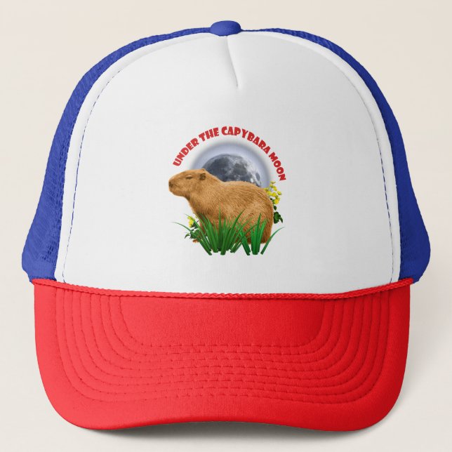 Under Capybara-månen Sött Djur Keps (Framsida)