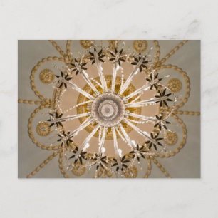 Under Chandelier-vykortet Vykort