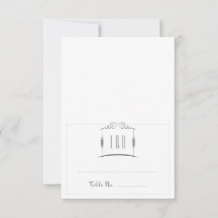 Under Chuppah Jewish Bröllop Escort Card Inbjudningar