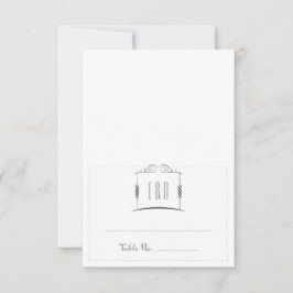 Under chuppah judisk bröllops eskortkort inbjudningar