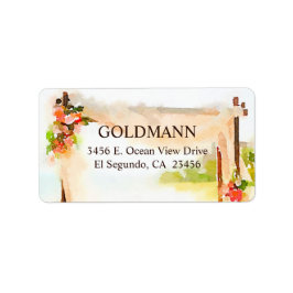 Under Chuppah-Returadressen Adressetikett