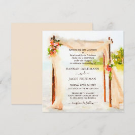 Under Chuppahs bröllopsinbjudan Inbjudningar