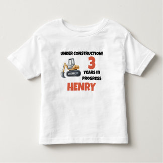 Under Construction Birthday Boy Anpassningsbar Par T Shirt