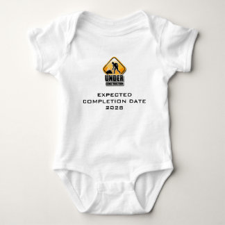 Under Construction Funny Baby Grow Tee