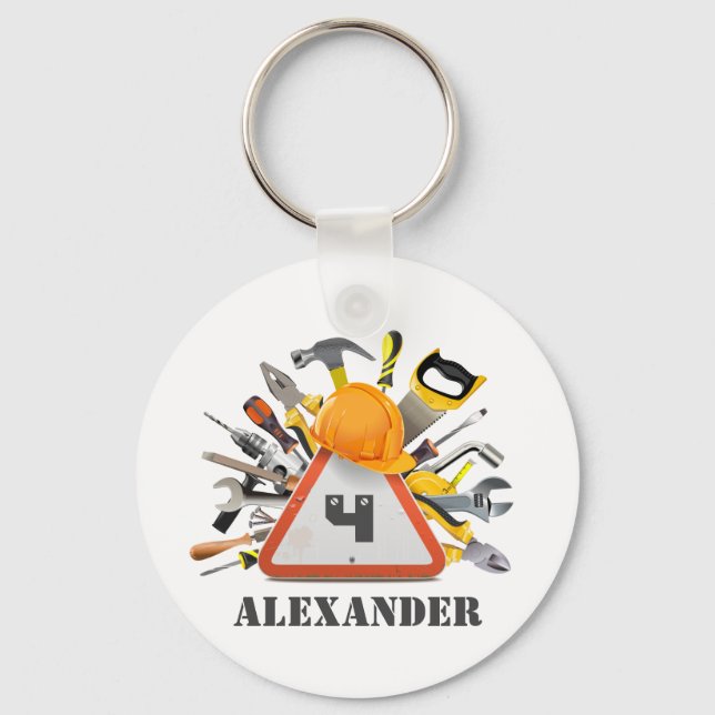 Under Construction Handyman Verktyg och Gadgets Nyckelring (Framsida)