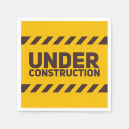 Under Construction Street Sign Graphic Pappersservett