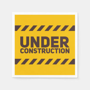 Under Construction Street Sign Graphic Pappersservett