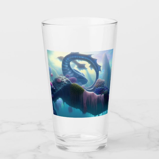 Under Crystal Seas Glaskopp (Framsida)