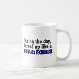Under dagen klär jag upp lik apotektekniker kaffemugg